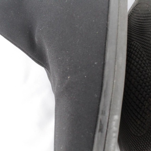 Aquatalia Size 10 Elastic Leather Mid Calf Boots Back Zip Square Split Toe - Picture 10 of 12